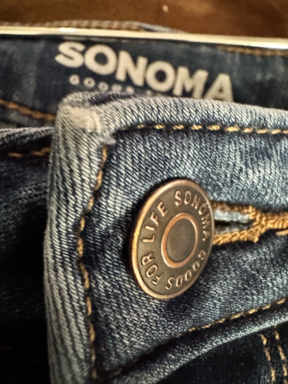 Sonoma Women's Curvy Blue Bootcut Jeans Size 18 - Picture 4 of 5